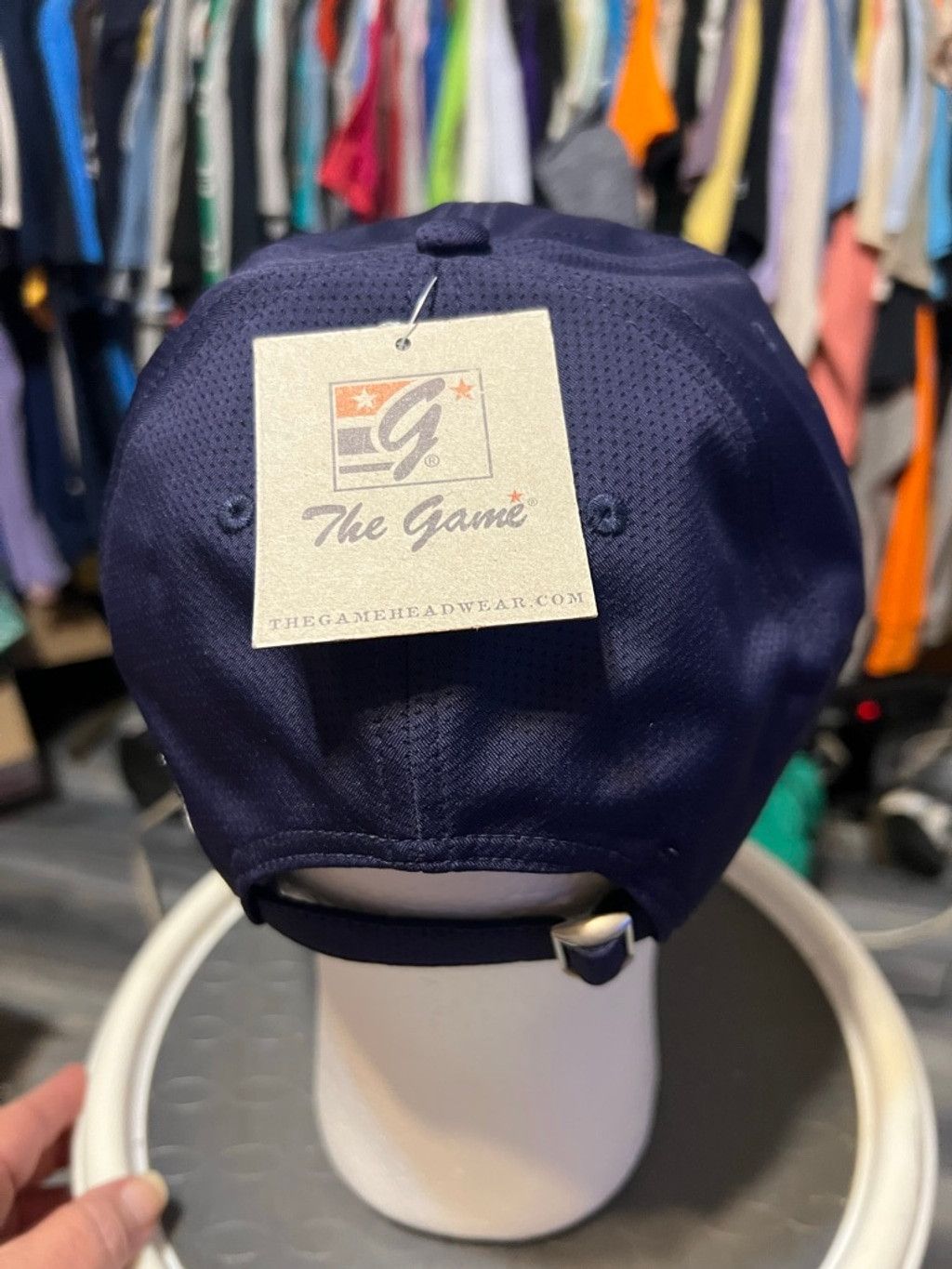 The Game Unisex The Game Universal Studios Baseball Cap Navy/White Size ONE SIZE - 3 Thumbnail