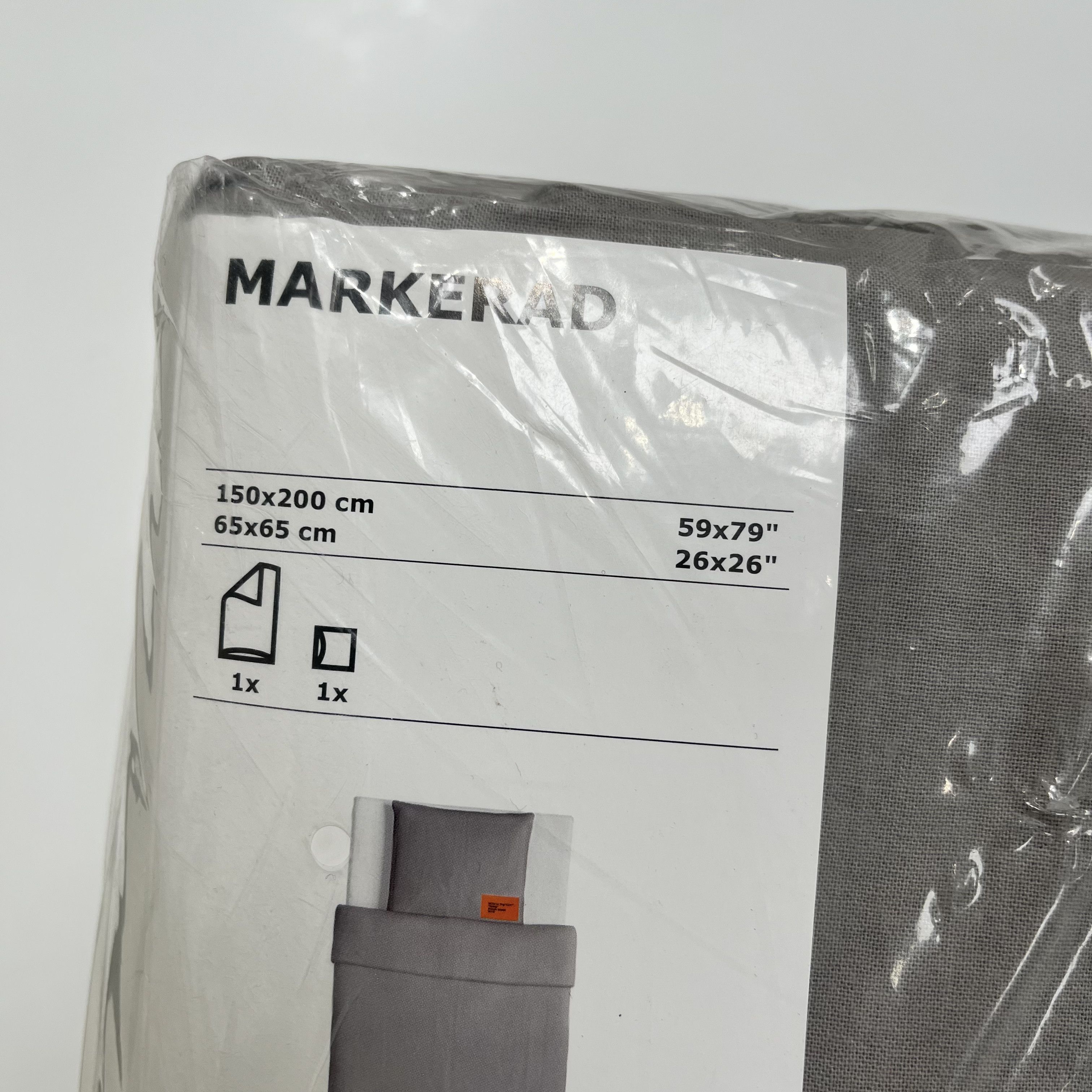 Ikea × Off-White × Virgil Abloh Virgil Abloh x Ikea Markerad Bedding (Full/Queen) Gray Size ONE SIZE - 4 Thumbnail