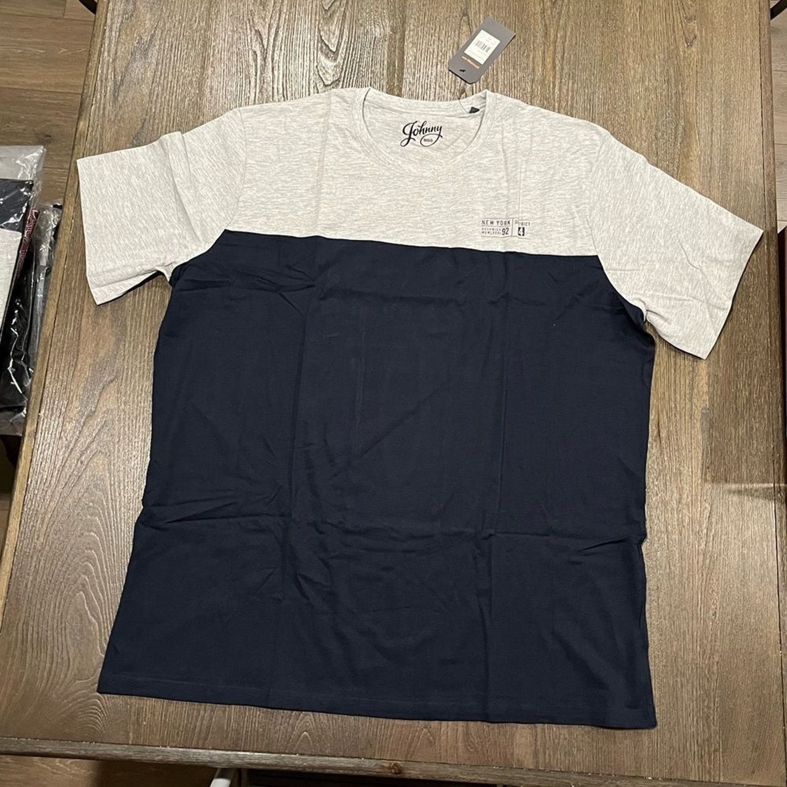 Vintage NWT Johnny Bigg NY District Spliced Tee Navy Size 4X Size US XXL / EU 58 / 5 - 1 Thumbnail