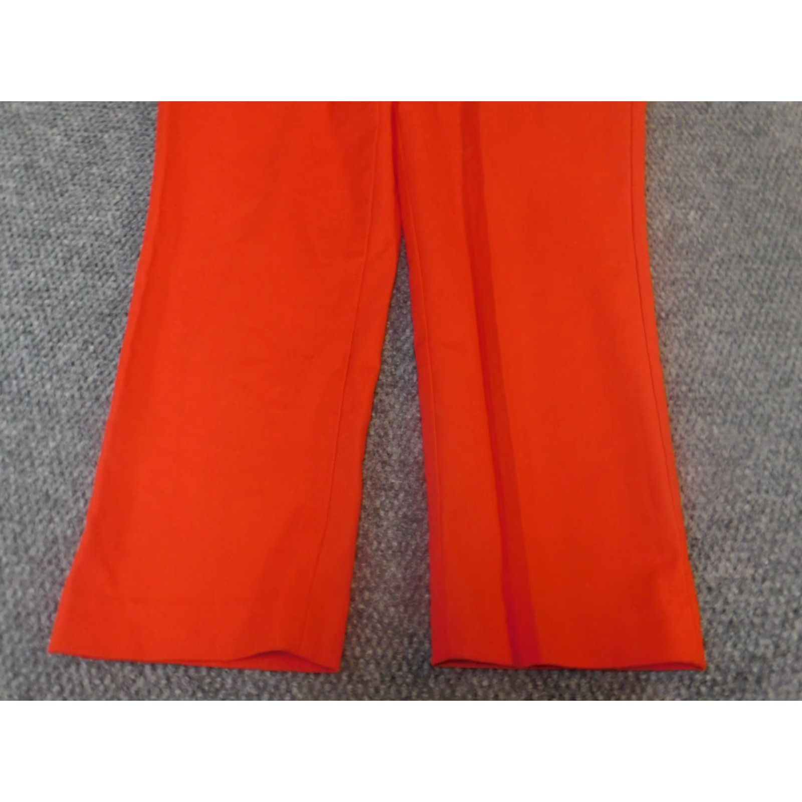 Vintage susina Womens Pants 12 Orange Straight Classic Pants Women Regular 12 Orange Knit Cotton Spandex Straight Leg 25in Inseam Dress Pants Casual Size 24" / US 00 / IT 34 - 6 Thumbnail