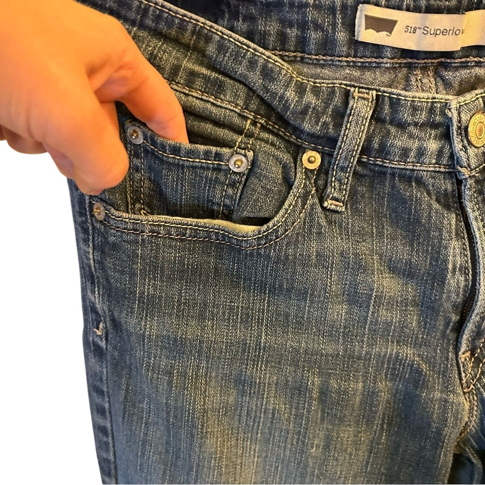 Levi's Levi's 518 Super Low Rise Boot Cut Jeans Size 9 Y2K Medium Size 30" / US 8 / IT 44 - 12 Thumbnail