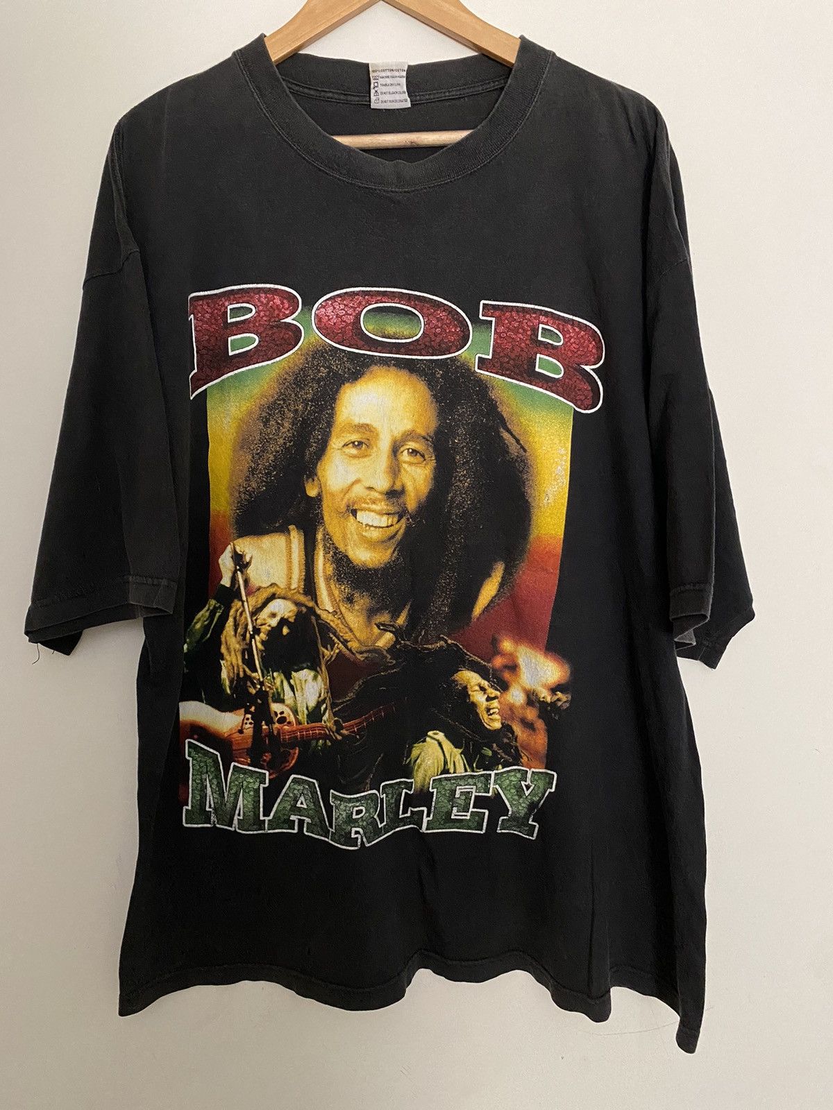 Vintage Vintage Bob Marley smile Jamaica rap tee shirt Size US XXL / EU 58 / 5 - 1 Thumbnail