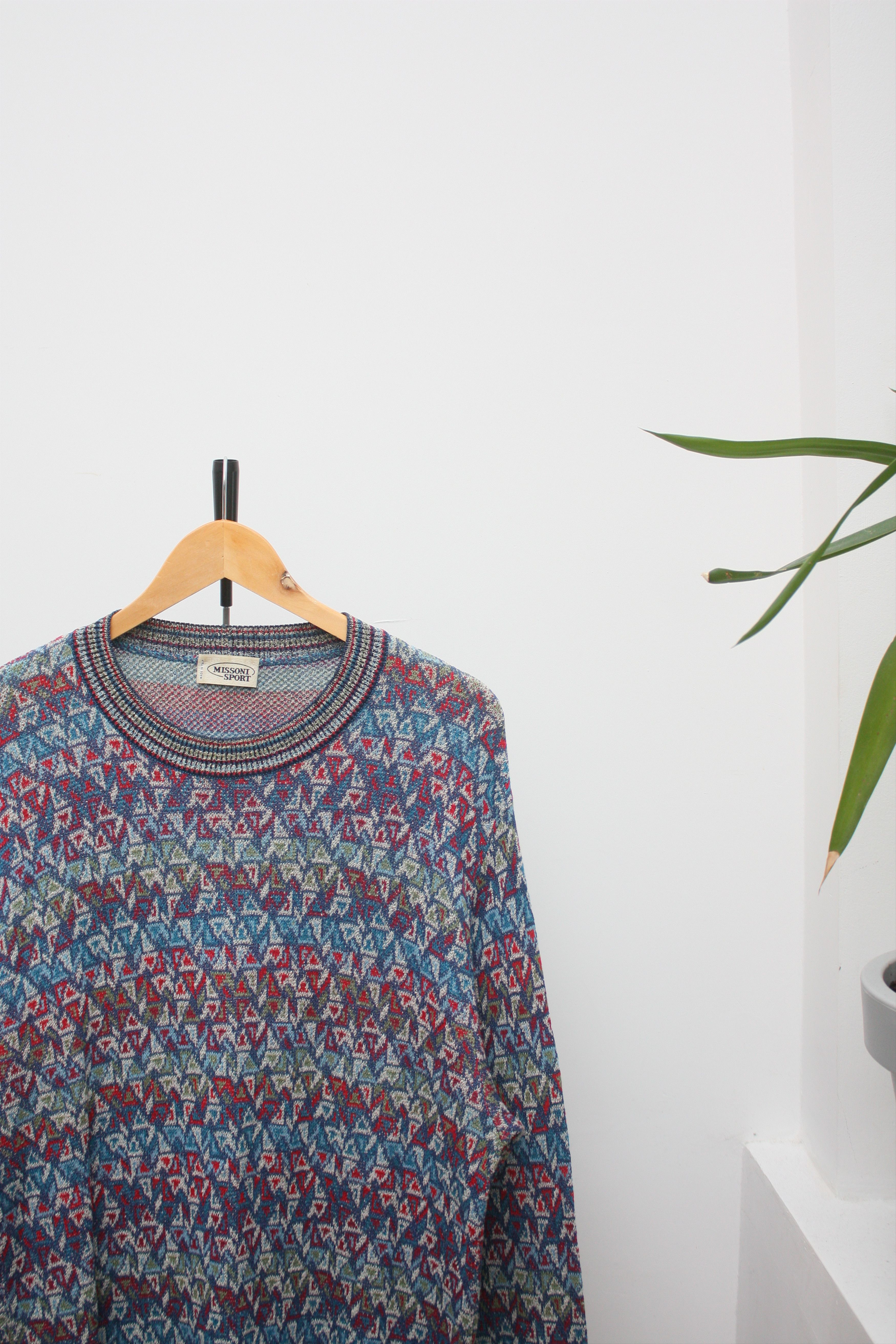 Missoni Missoni Sport Vintage Abstract Knitted Sweater Men's 52 Size US L / EU 52-54 / 3 - 1 Thumbnail