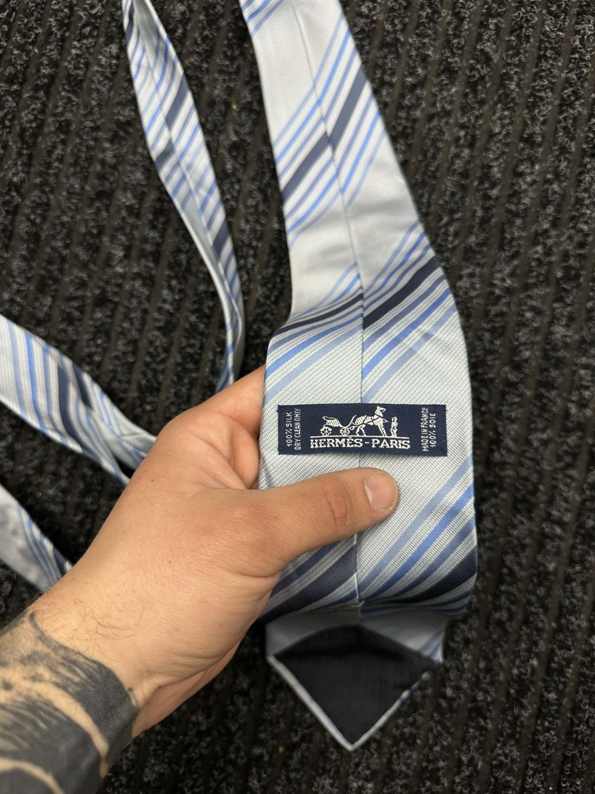 Hermes Vintage Hermes silk tie Size ONE SIZE - 6 Thumbnail
