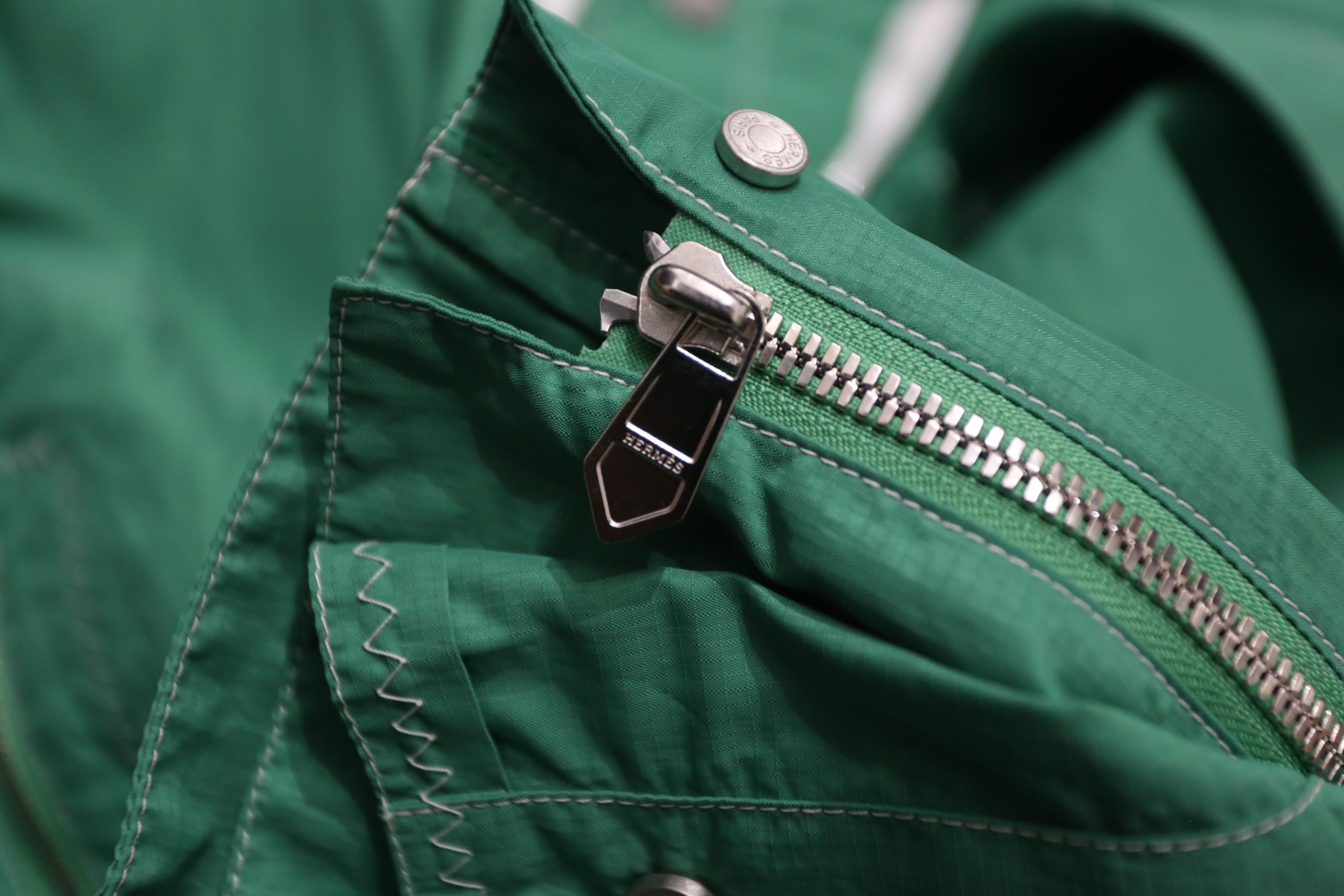 Hermes Hermes - S/S 22 - Contrast-Stitch Windbreaker Size US M / EU 48-50 / 2 - 8 Thumbnail