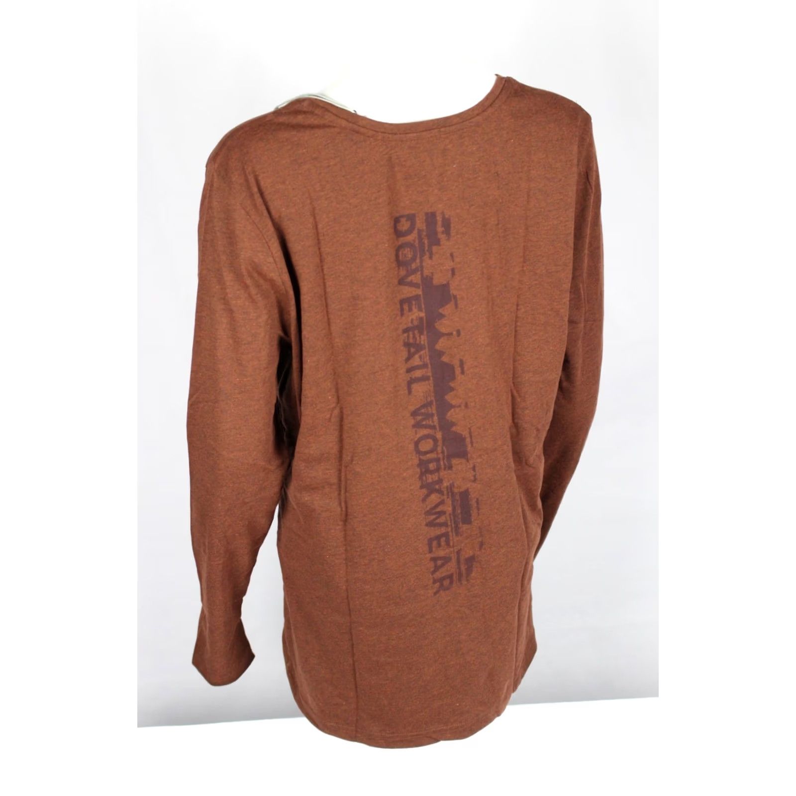 Vintage Dovetail Women's Long Sleeve Graphic T Shirt Crew XXL Mineral Brown Size XXL / US 16-18 / IT 52-54 - 3 Thumbnail