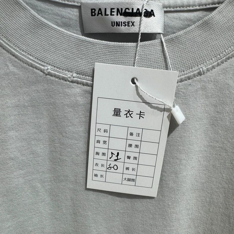 Balenciaga Balenciaga Washed Out Slogan Printed Logo Short Sleeve T-S Size US XS / EU 42 / 0 - 6 Thumbnail