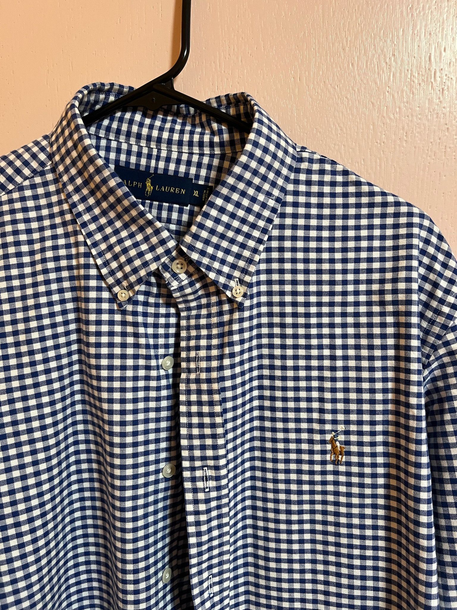 Polo Ralph Lauren Black and White Button Up Long Sleeve Size US XL / EU 56 / 4 - 1 Thumbnail