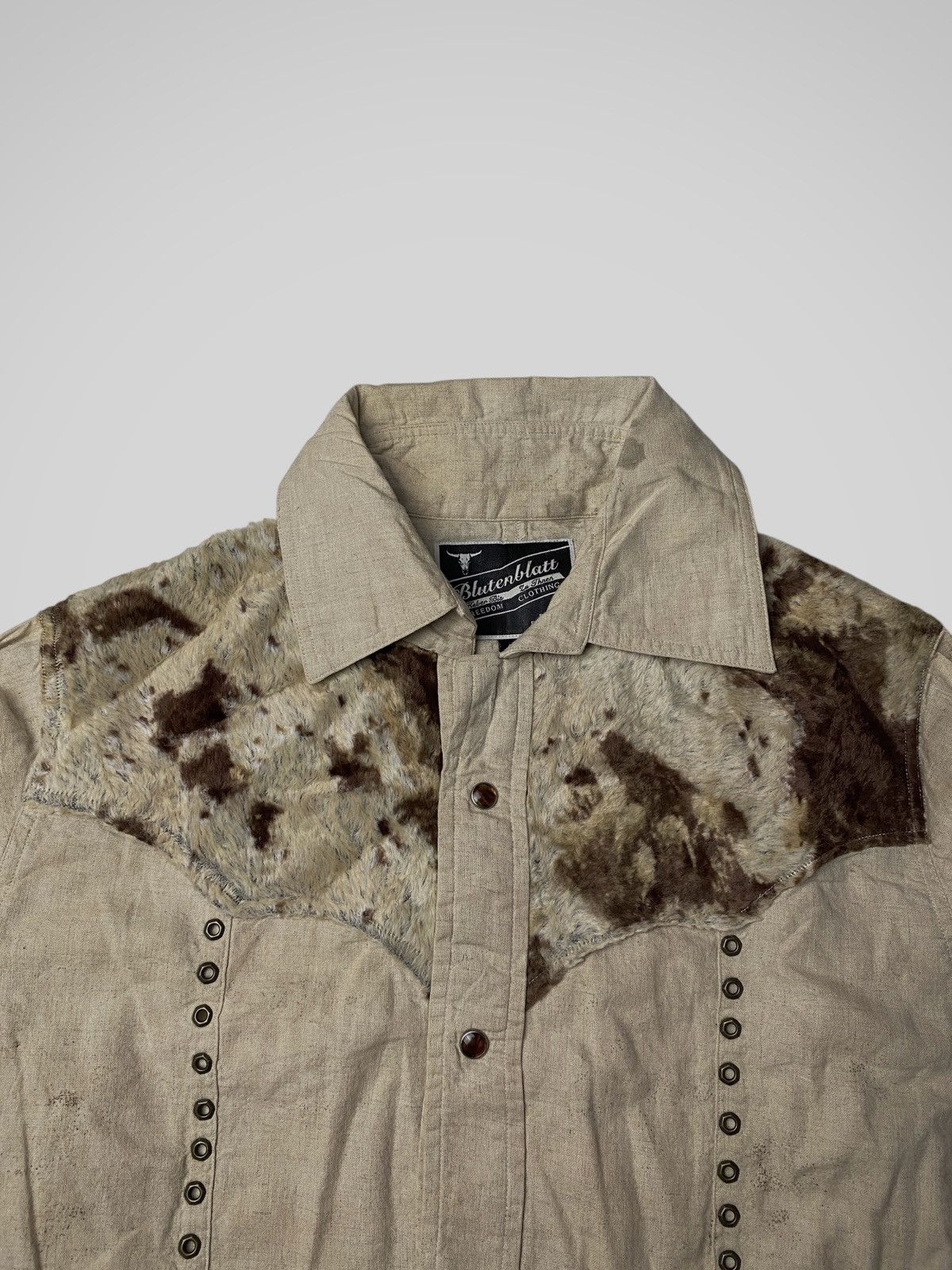 Le Grande Bleu (L.G.B.) Blutenblatt Tribe Unfinished Fur Shirts Size US M / EU 48-50 / 2 - 3 Thumbnail