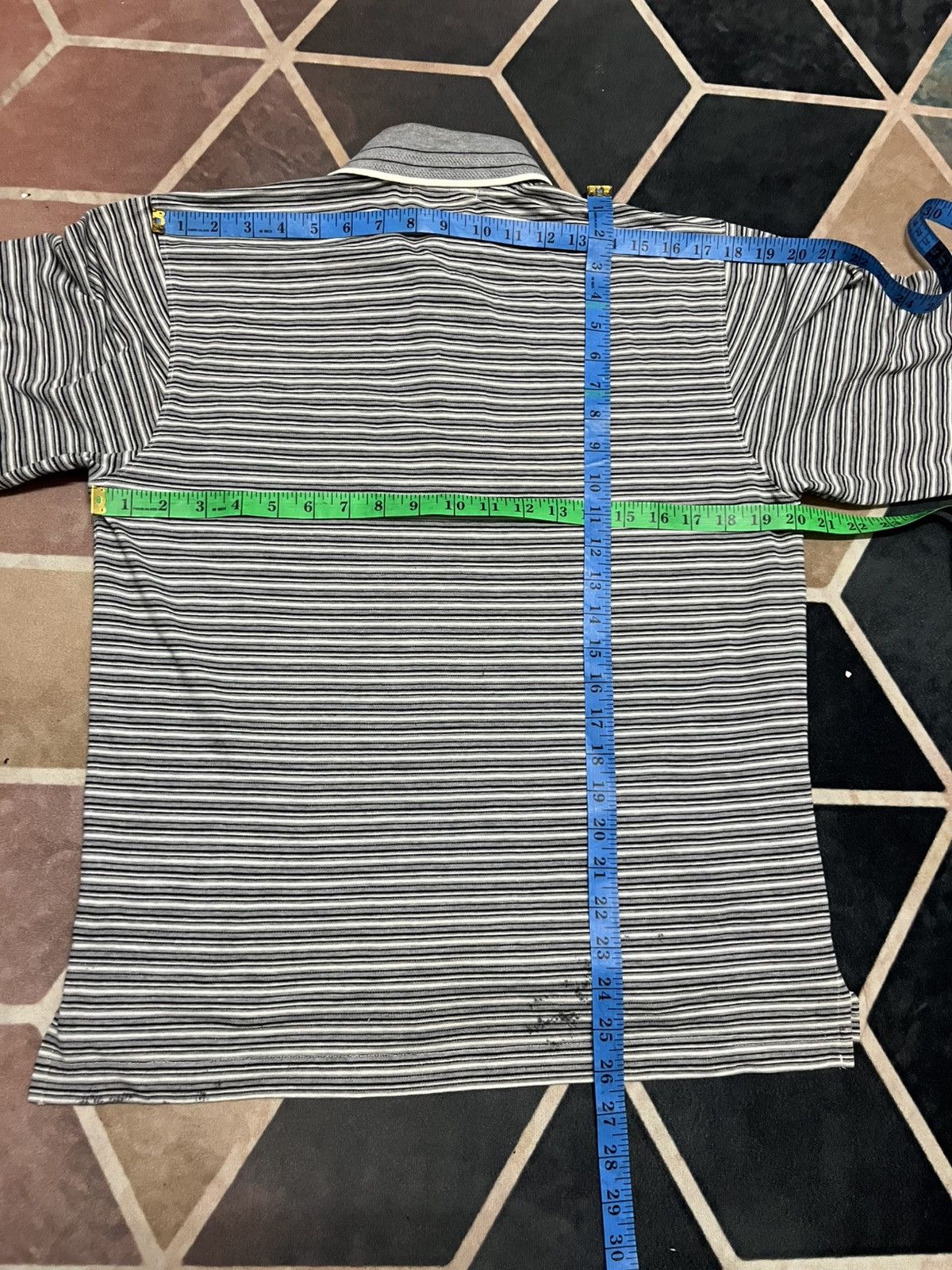 Gianni Valentino 💥Gianni Valentino Vintage 90s Striped Polo Longsleeves Size US M / EU 48-50 / 2 - 12 Thumbnail