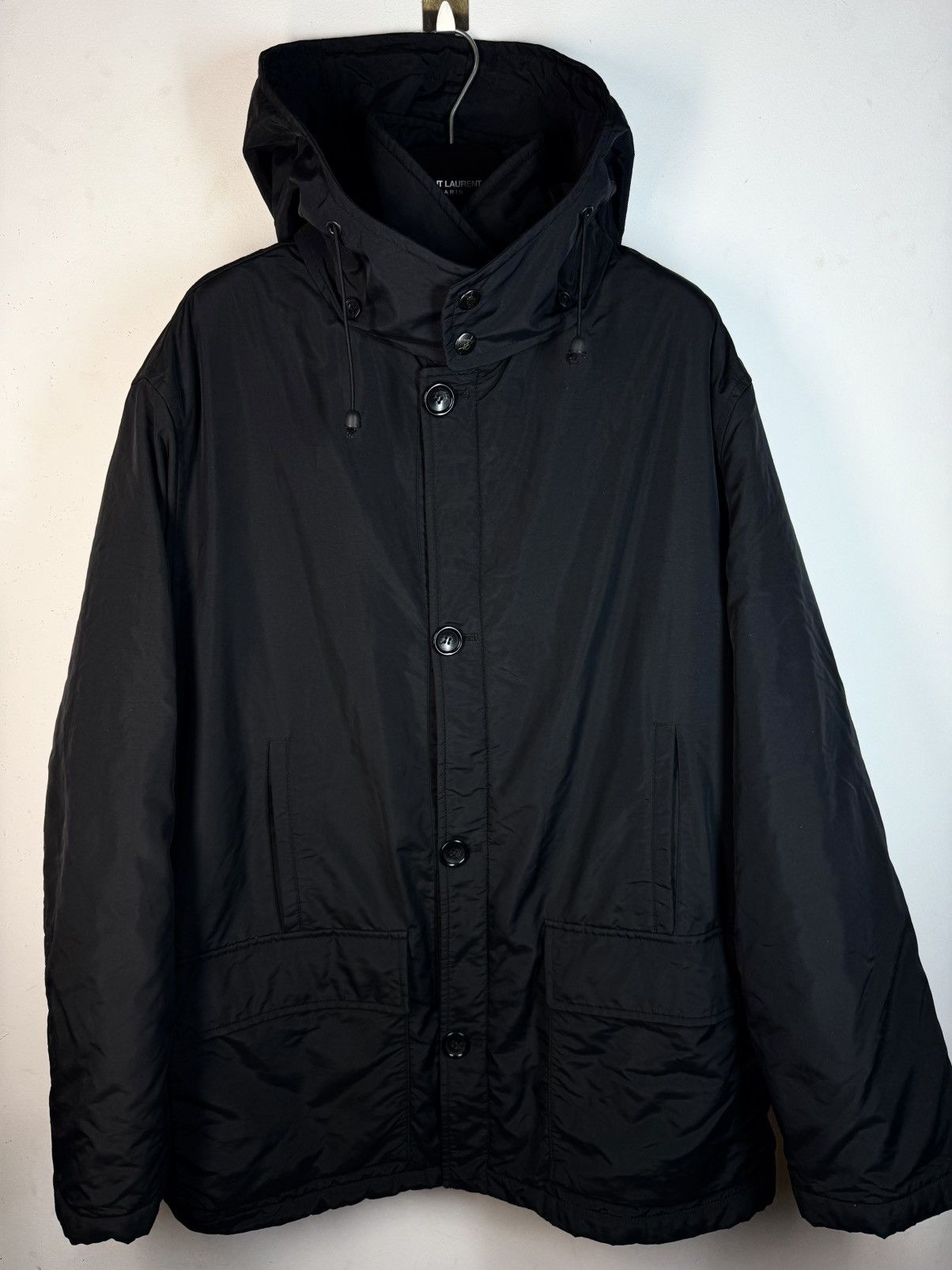 Yves Saint Laurent Winter Black YSL Jacket Parka Warm YSL Parka Size US XL / EU 56 / 4 - 24 Thumbnail