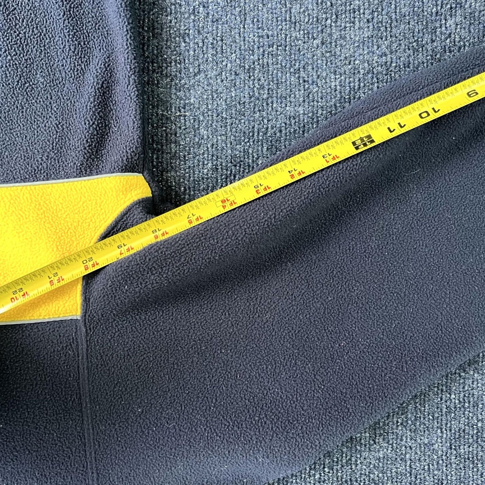Vintage Aéropostale Fleece Pullover Mens Large Navy Yellow Quarter Zip A87 AERO Top Shirt Navy Yellow Striped Logo Embroidered Zip Pullover Mens L Size US L / EU 52-54 / 3 - 7 Thumbnail