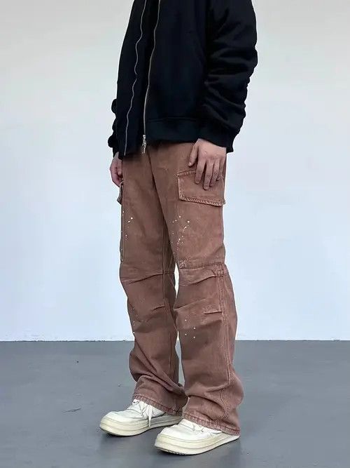 paint distressed cargo pants
