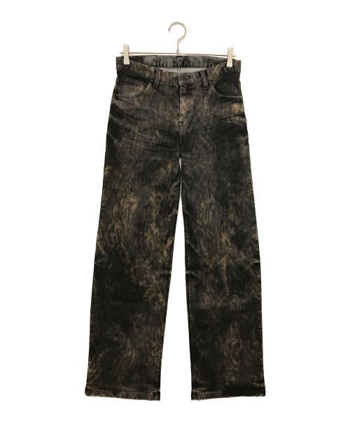 Tornado Mart TORNADO MART Leopard Wide Denim Pants Brown M | Grailed