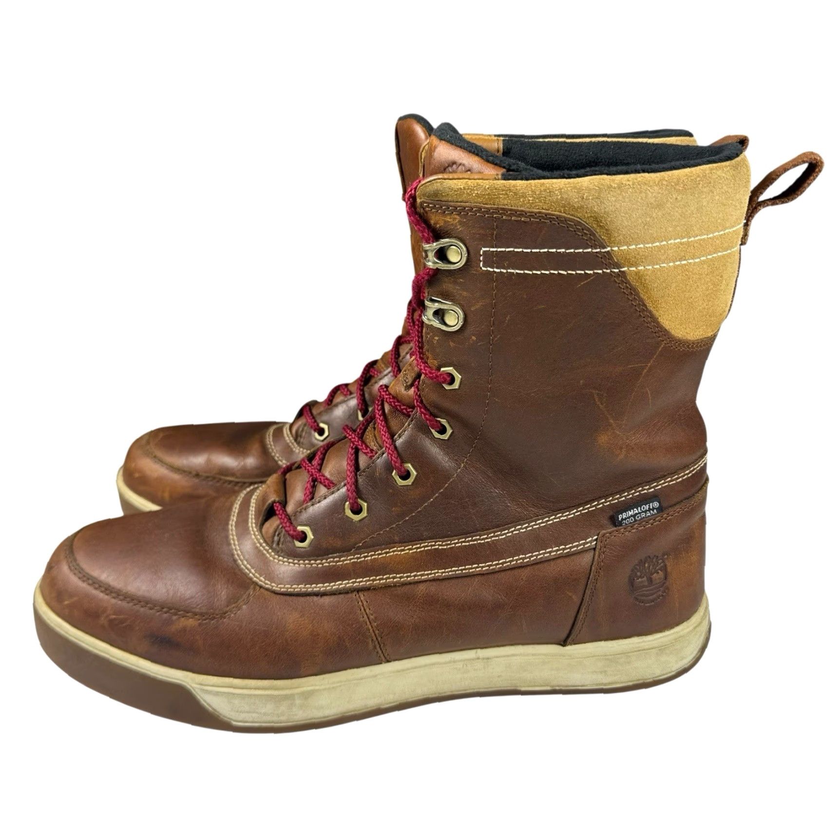 Timberland Timberland Tenmile Boots Mens 13 Waterproof Primaloft 200 Gram Workwear Utility Boots Mens 13 Brown Leather Waterproof Tongue Embroidered Logo Size US 13 / EU 46 - 3 Thumbnail