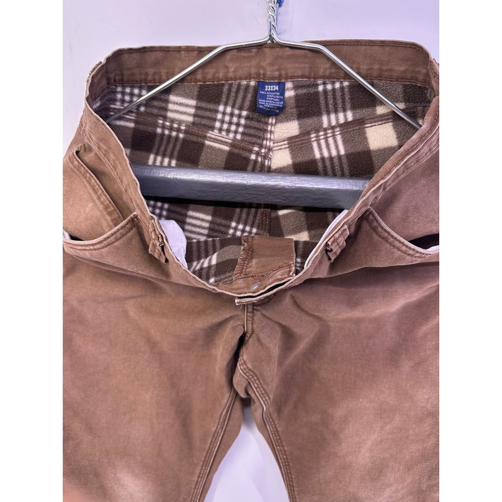 Wrangler Wrangler Rugged Wear Cargo Insulated Brown Jeans Size 33x34 Size US 33 - 8 Thumbnail