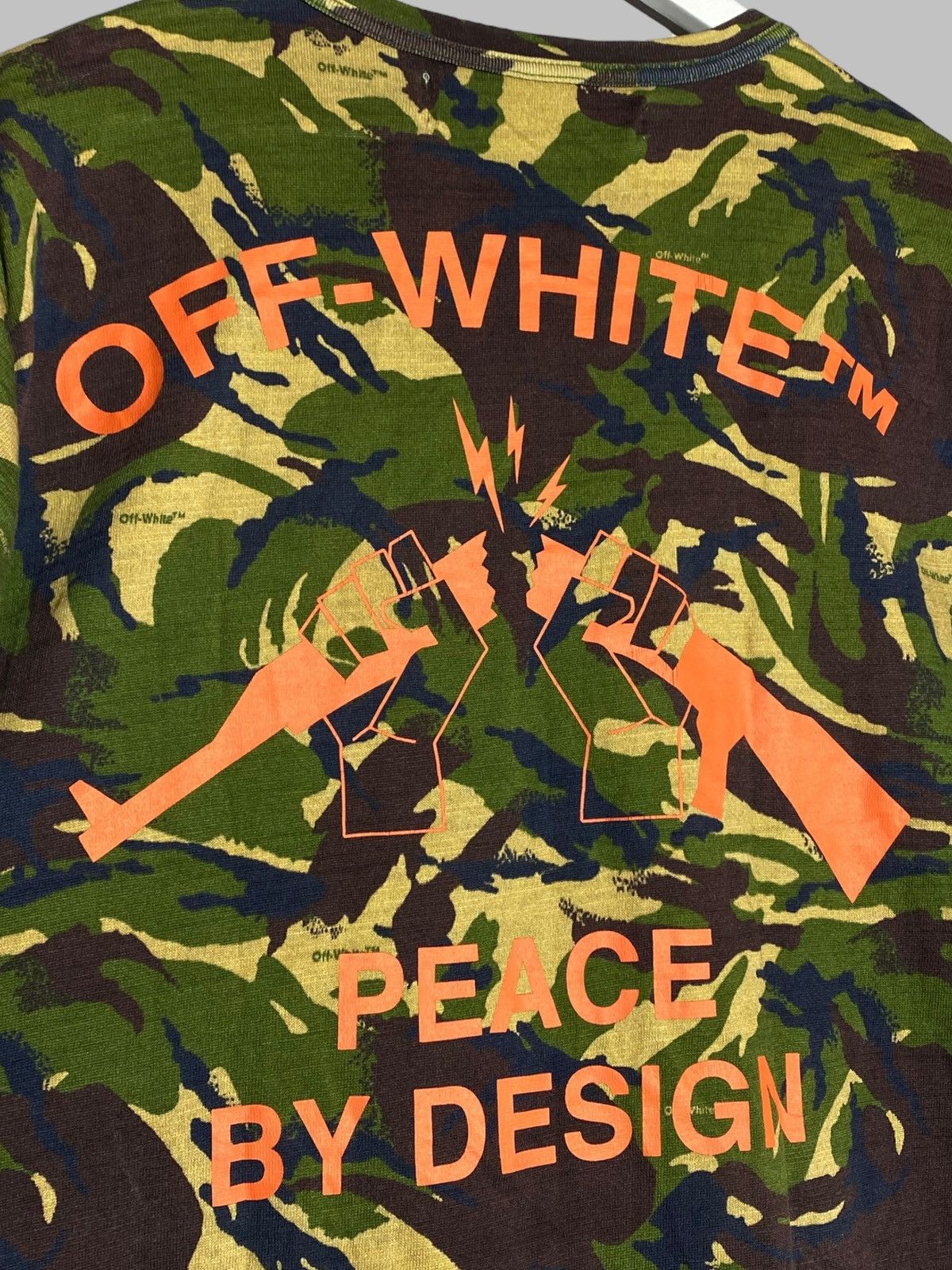 Off-White Off White Peace By Design Camouflage T-shirt Size US S / EU 44-46 / 1 - 3 Thumbnail