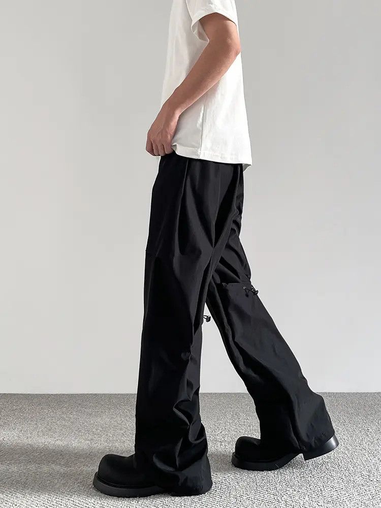 Japanese Brand × Jean Black Opium Wide Leg Stacked Pants Size US 32 / EU 48 - 2 Thumbnail