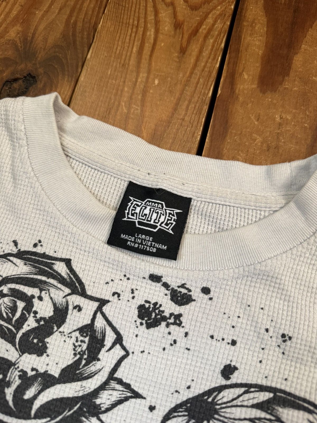 Vintage Vintage Y2K MMA Elite White Thermal Shirt Size US L / EU 52-54 / 3 - 2 Thumbnail
