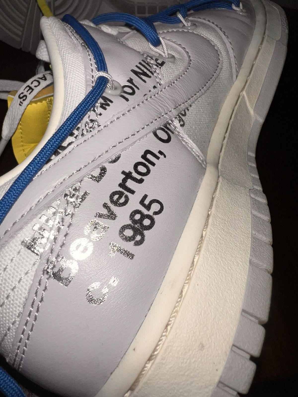 Nike × Off-White Nike Dunk Low / Off white Lot #10 Size US 10.5 / EU 43-44 - 7 Thumbnail