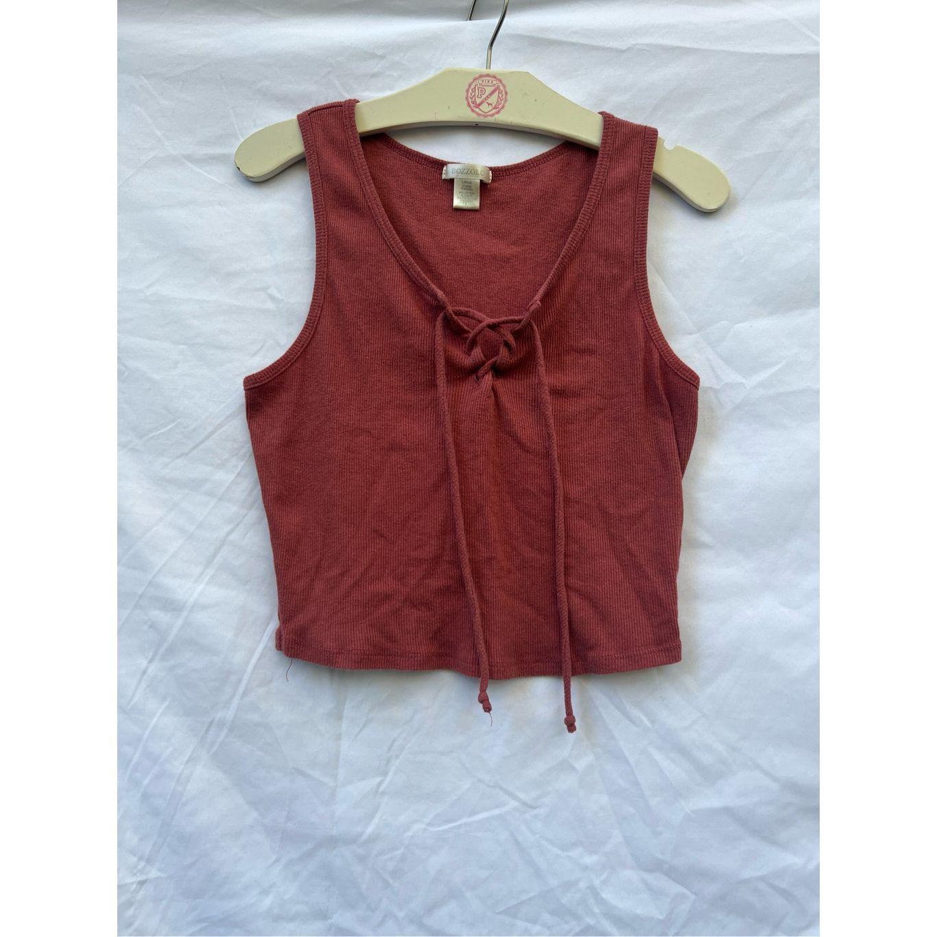 Other Bozzolo Red Crop Tank Top Woman’s Size Large Size L / US 10 / IT 46 - 1 Thumbnail