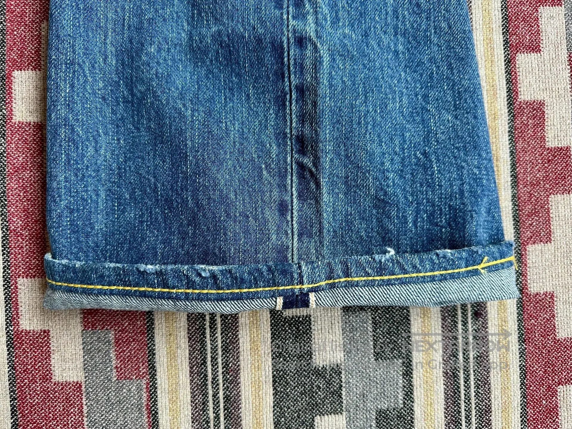 FDMTL fdmtl classic fit red line distressed jeans. Size US 36 / EU 52 - 8 Thumbnail