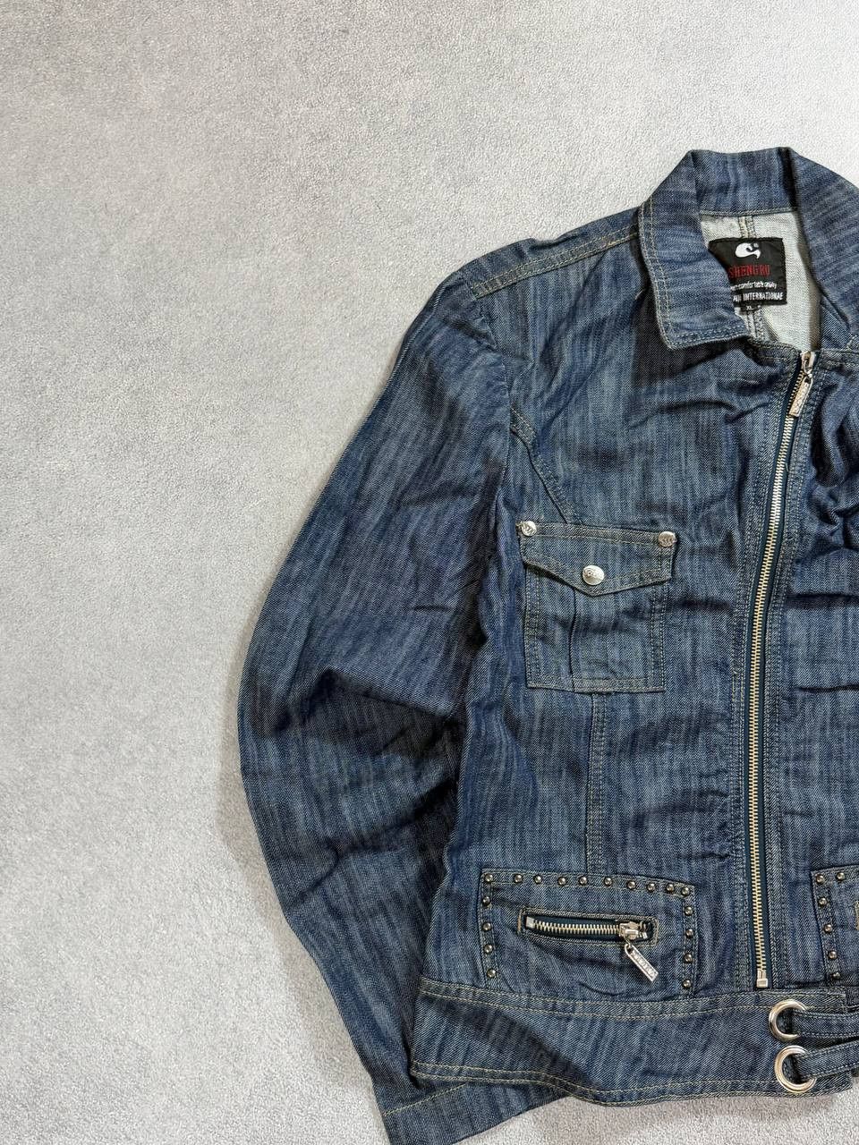 Japanese Brand Denim buttons hype hysteric glamour style denim jacket y2k Size US S / EU 44-46 / 1 - 6 Thumbnail