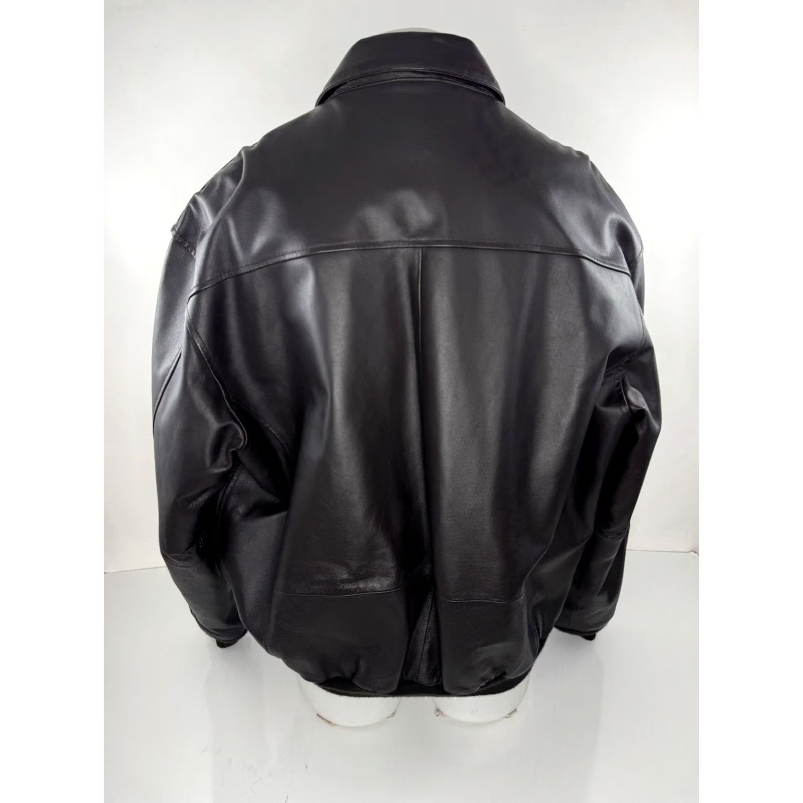 Vintage VINTAGE Air Force AIRBORNE LEATHERS - XL TALL Bomber Flight Pilot Jacket - EXCELLENT Size US XL / EU 56 / 4 - 3 Thumbnail
