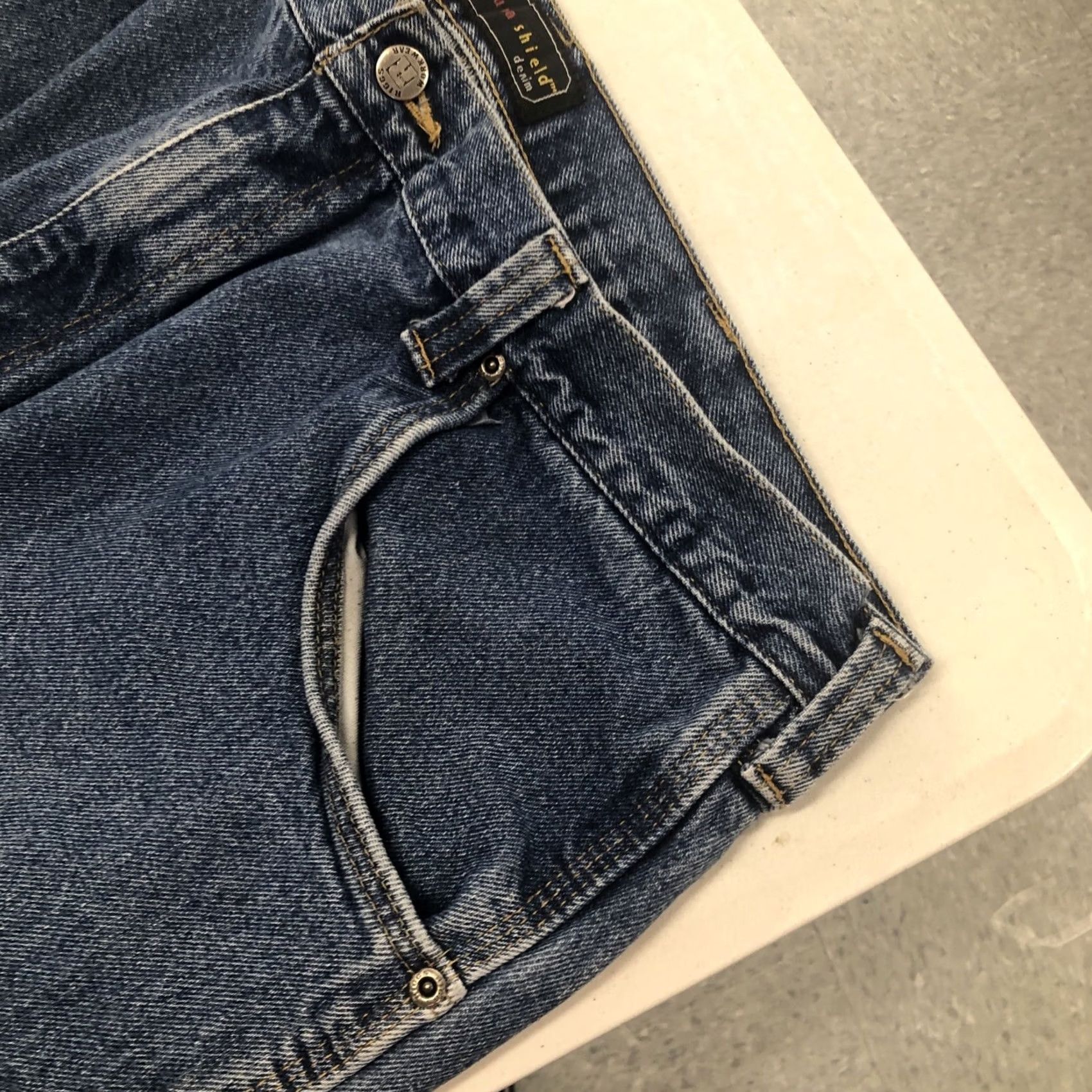 Wrangler Wrangler Men's Riggs Workwear Carpenter Utility Jeans Denim Blue 40x31 Relaxed Straight 5-Pocket Mens Jeans Size US 40 / EU 56 - 7 Thumbnail