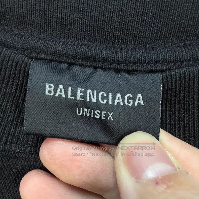 Balenciaga Balenciaga Reflective Letter Printed Sweatshirt Size US S / EU 44-46 / 1 - 5 Thumbnail