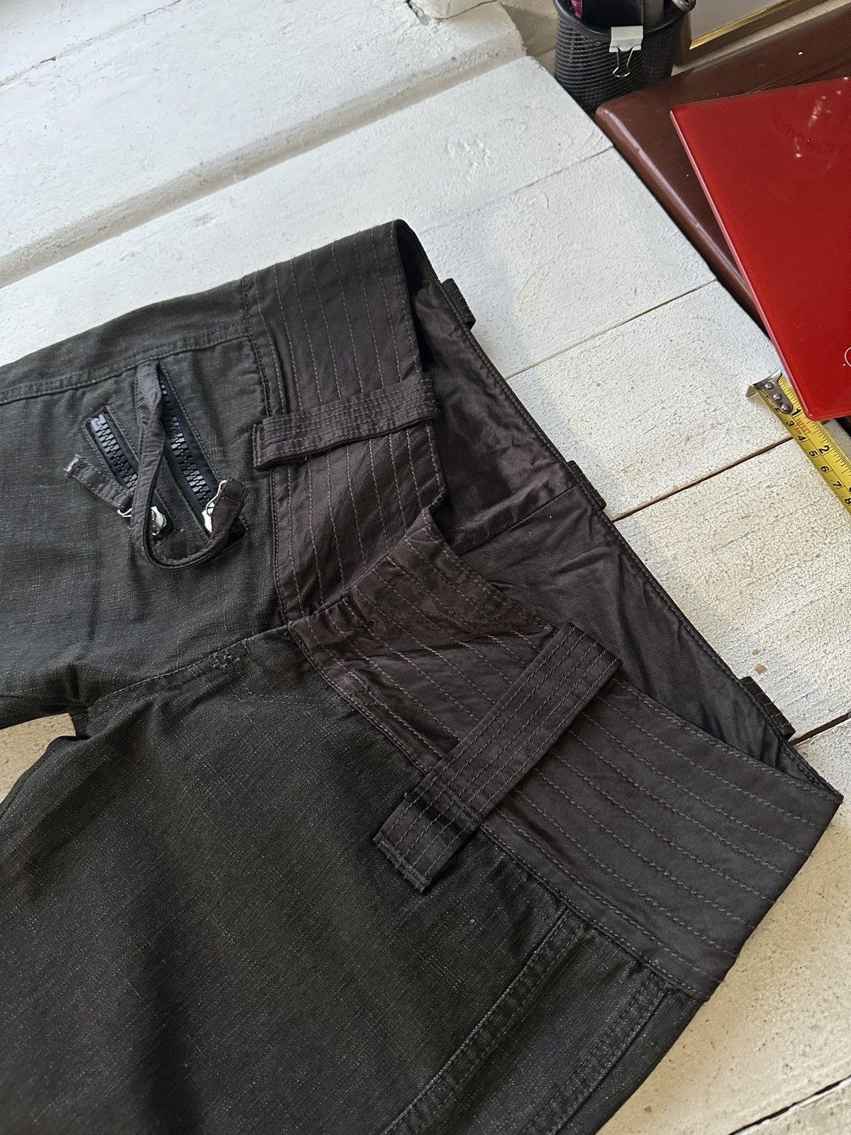 Diesel 🚨 DIESEL AVANT GARDE GOTHIC WOMEN JEANS LOGO IFSIXWASNINE Size 31" - 2 Thumbnail