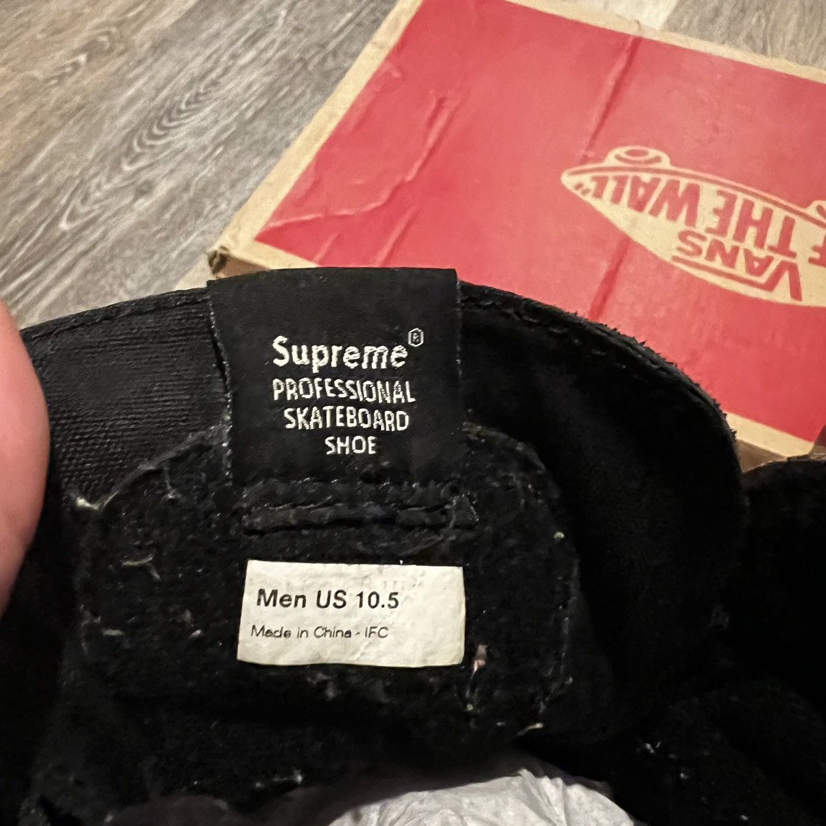 Public Enemy × Supreme × Vans Supreme Public Enemy Vans Hi Top Size US 10.5 / EU 43-44 - 10 Thumbnail