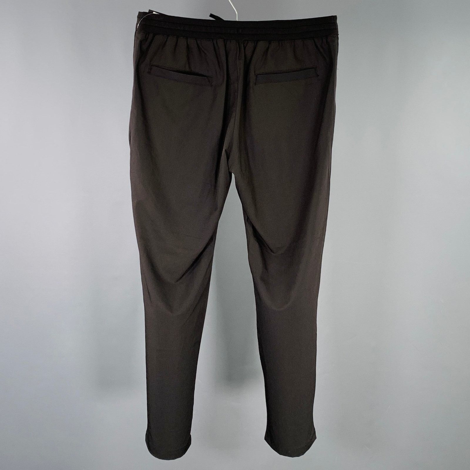 United Arrows Size M Black Polyester Blend Drawstring Casual Pants Size US 29 - 2 Thumbnail