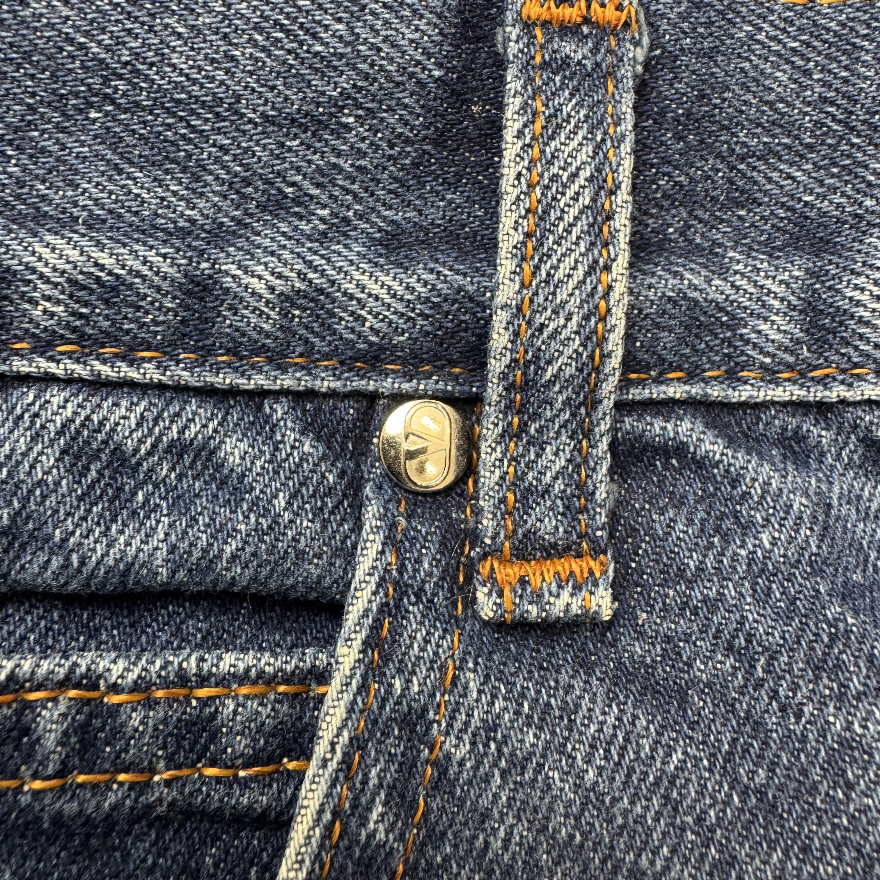 Valentino × Vintage Vintage Valentino Women's Crop Jeans Size 28" / US 6 / IT 42 - 7 Thumbnail