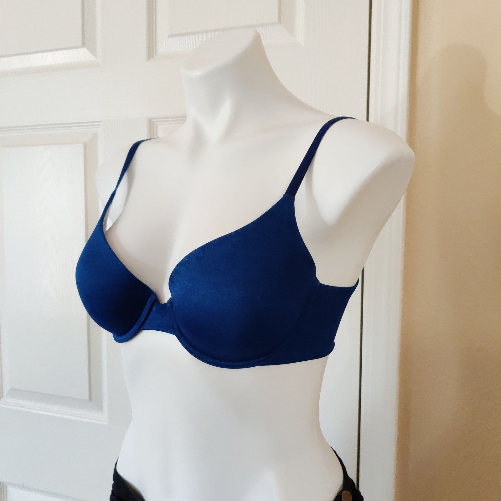 Victoria's Secret Victoria's Secret Uplift Semi Demi Bra blue sz 32D Size ONE SIZE - 1 Thumbnail