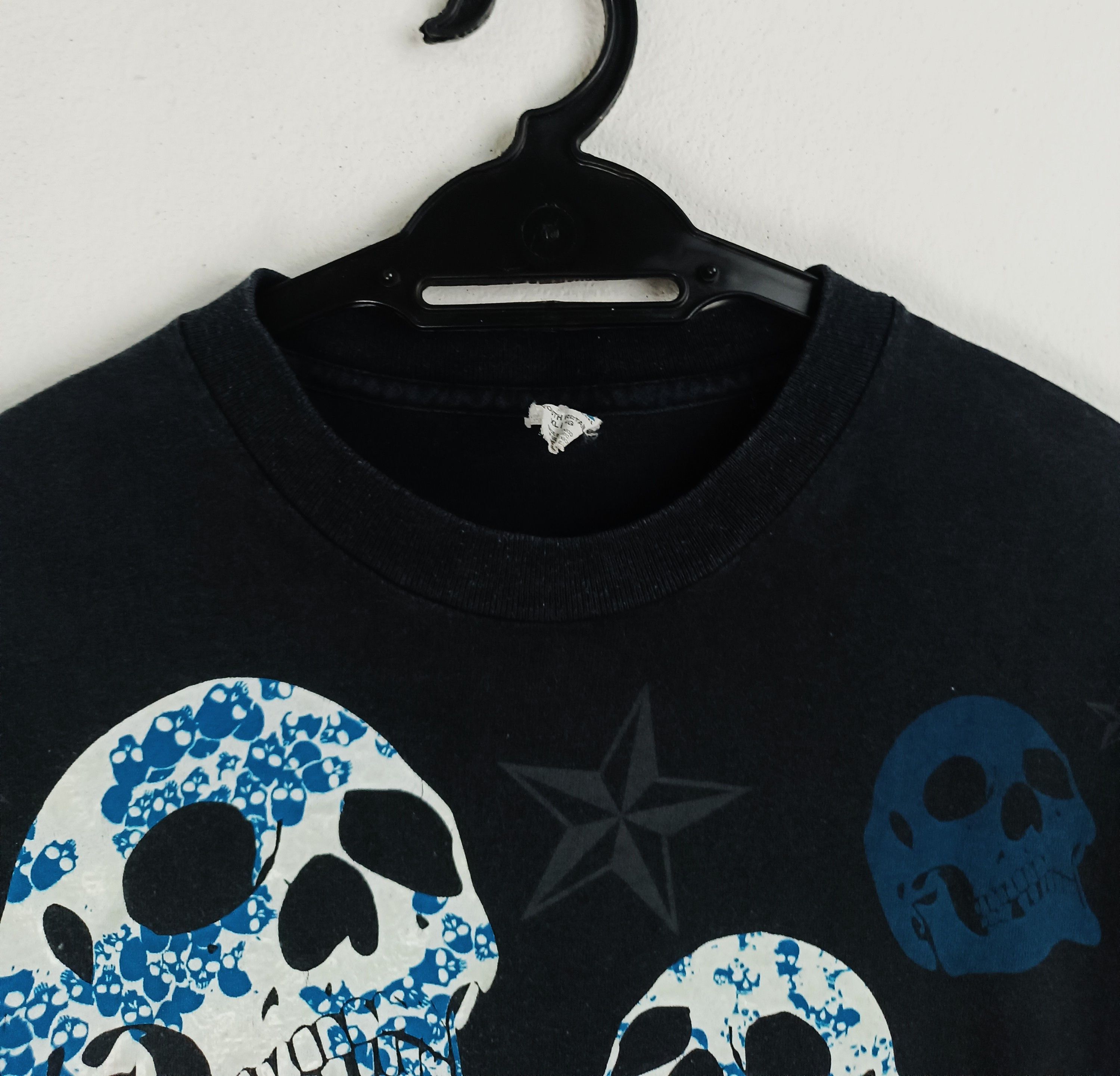 Vintage VINTAGE Y2K STAR SKULL FADED TEE HORROR PUNK GRUNGE METAL Size US M / EU 48-50 / 2 - 8 Thumbnail