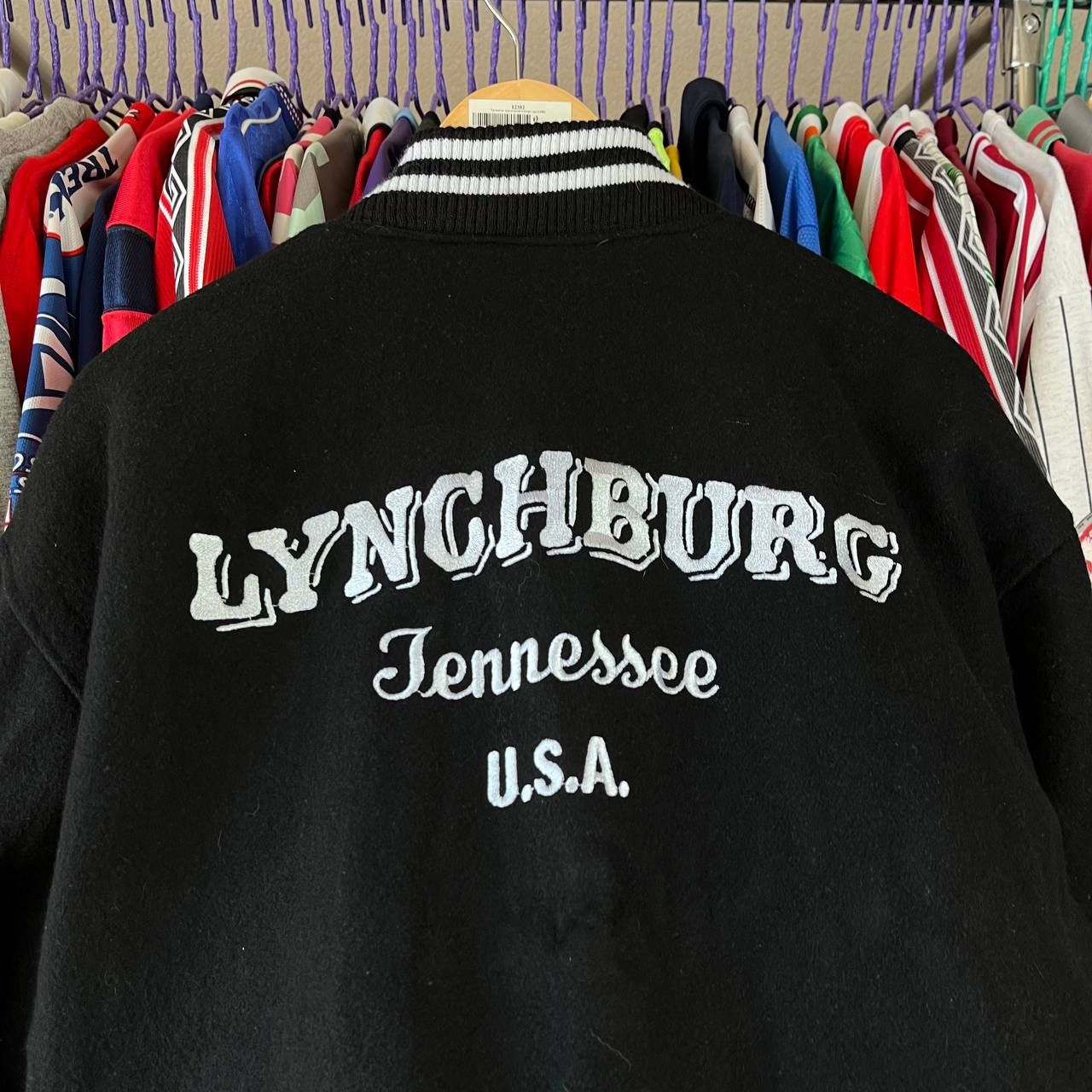 Vintage Jack Daniels Old No7 Tennessee Whiskey Wool Varsity Jacket Size US M / EU 48-50 / 2 - 6 Thumbnail