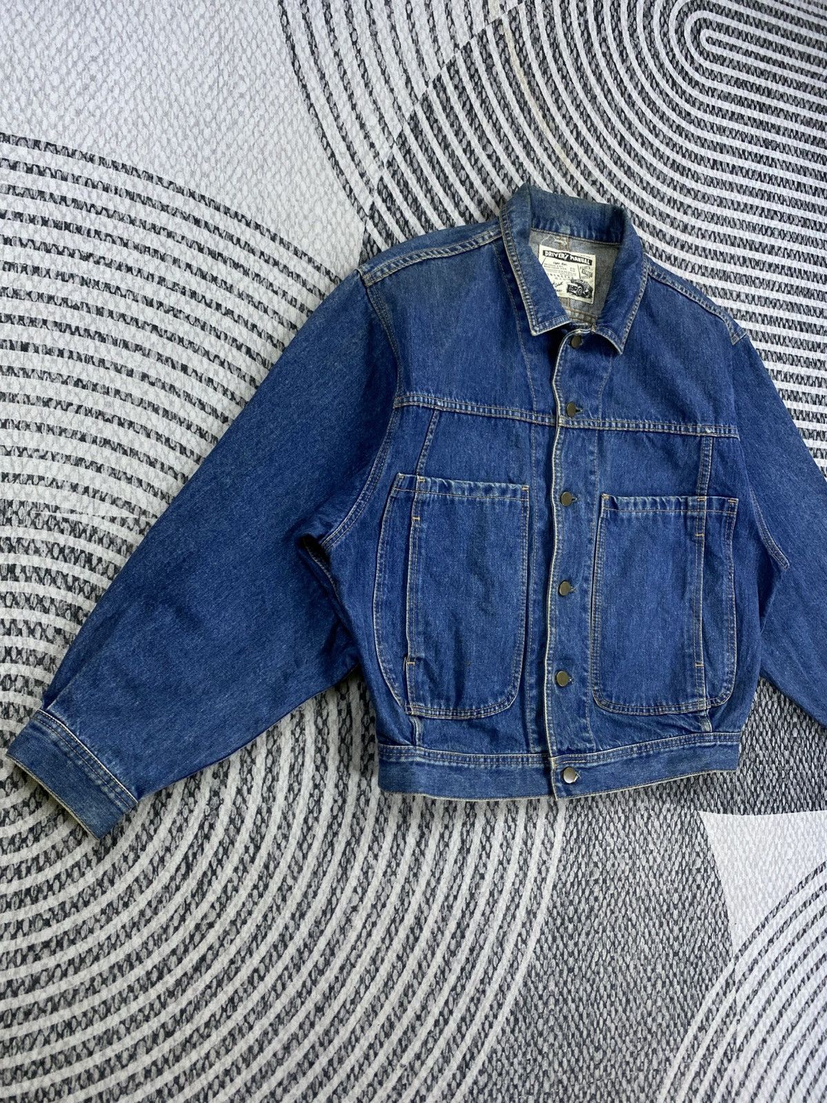 Japanese Brand Vintage 80s Driver’s Manual Rare Design Denim Jacket Size US L / EU 52-54 / 3 - 3 Thumbnail