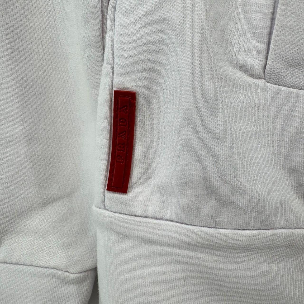 Prada NWT Prada Linea Rossa White Stretch Zip Hoodie Size XS Size XS / US 0-2 / IT 36-38 - 4 Thumbnail