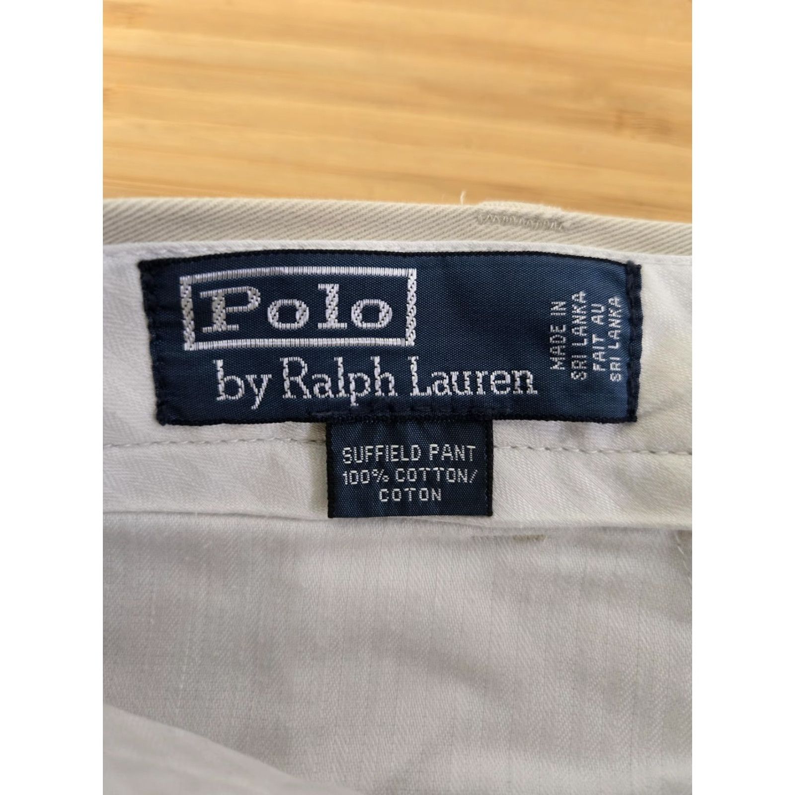 Polo Ralph Lauren Polo Ralph Lauren Pants Mens 35x32 Chino Flat Front Cotton Khaki Suffield Beige Pony Flat Front Casual Trousers Size US S / EU 44-46 / 1 - 6 Thumbnail