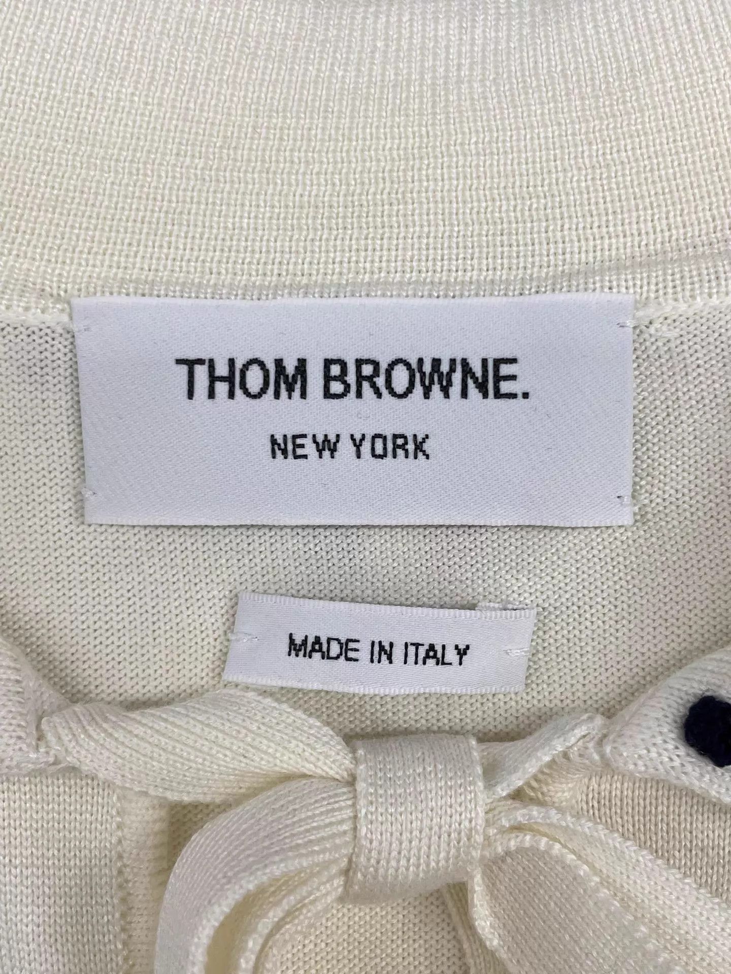Thom Browne THOM BROWNE Light Knit Short Sleeve Polo Shirt Size 38 Size XS / US 0-2 / IT 36-38 - 5 Thumbnail