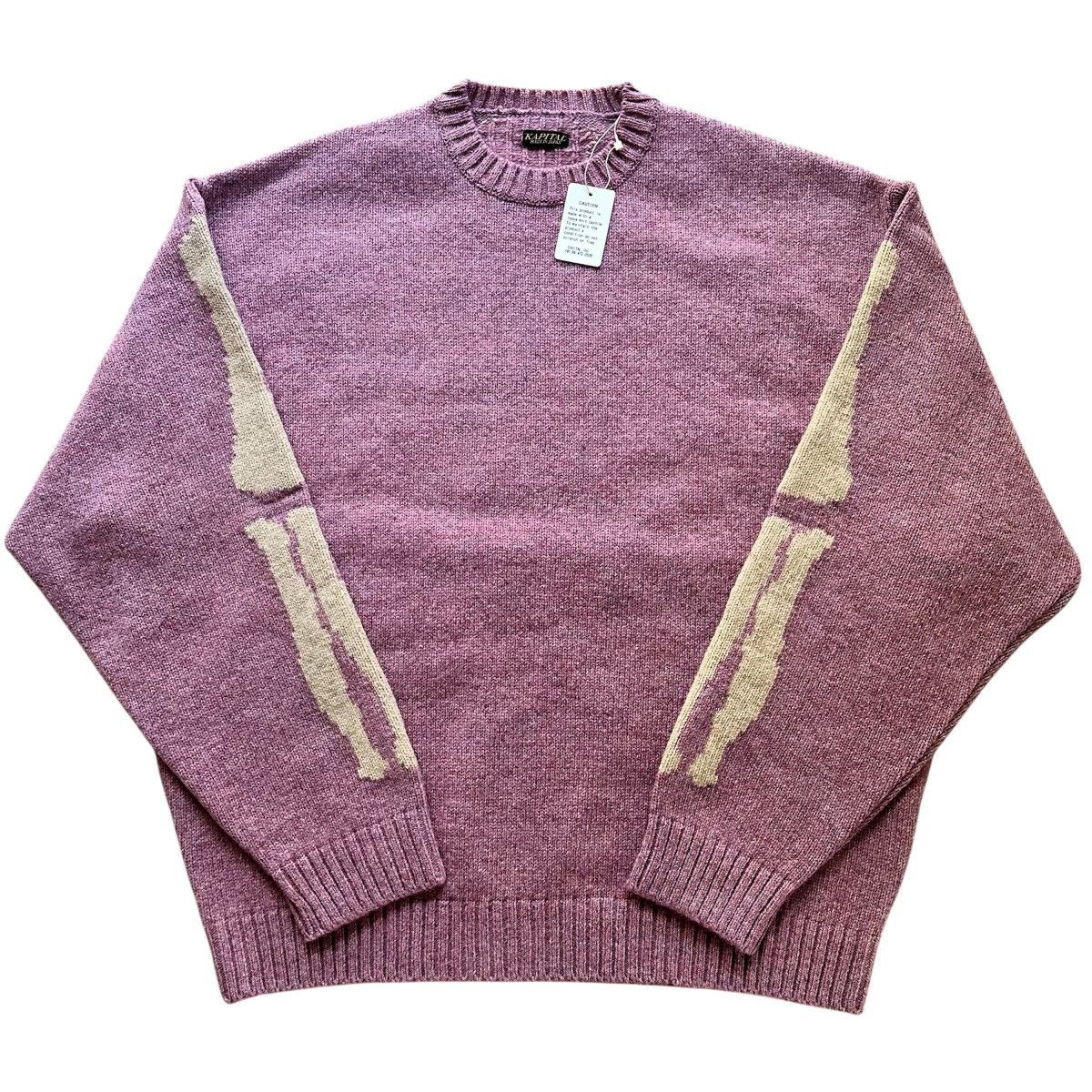 Kapital KAPITAL 5G Wool BONE Crew Sweater Size US S / EU 44-46 / 1 - 2 Thumbnail