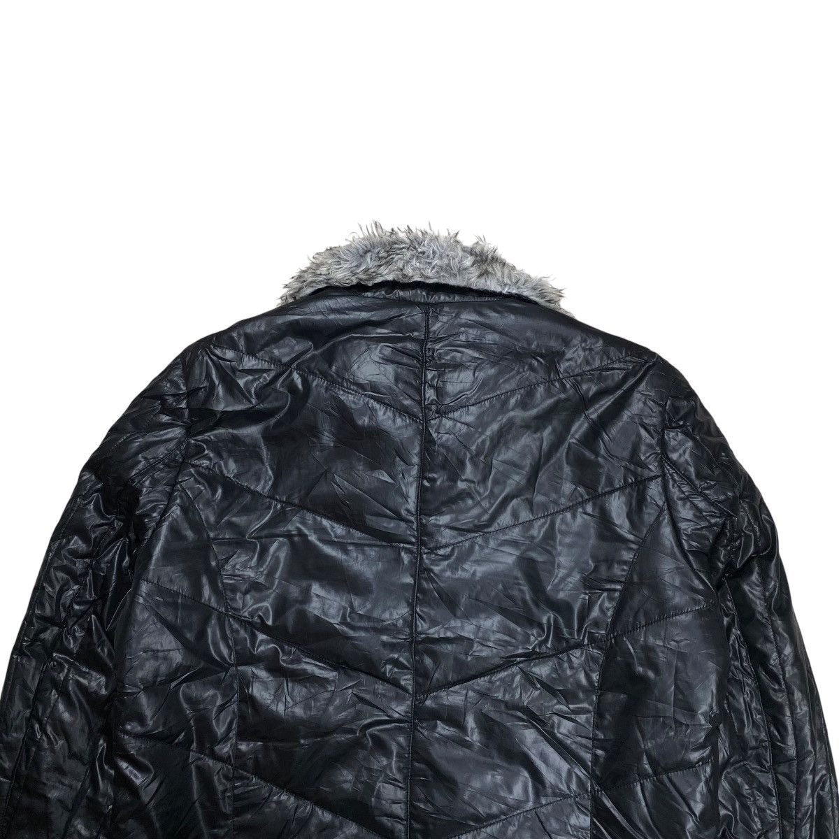If Six Was Nine × Japanese Brand × Le Grande Bleu (L.G.B.) Spinash Fur Padded Bikers Jacket Size US L / EU 52-54 / 3 - 9 Thumbnail