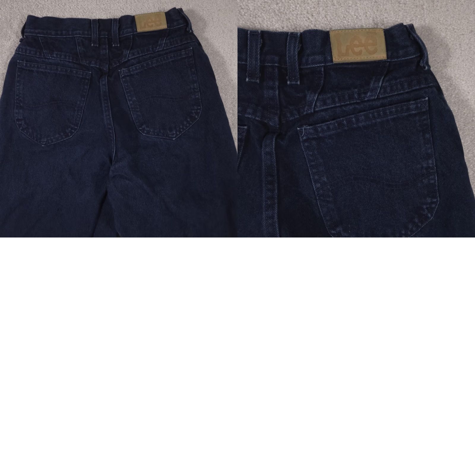 Lee Lee Jeans Womens 10 Long Dark Blue High Rise Tapered Leg Mom Fit Denim 5 Pocket Size 32" / US 10 / IT 46 - 9 Thumbnail