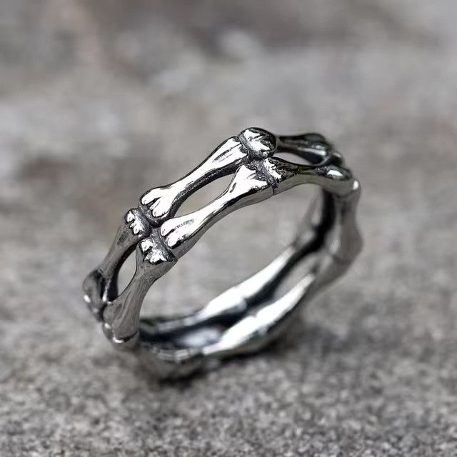 Jewelry Gothic Skull Ring Size ONE SIZE - 5 Thumbnail
