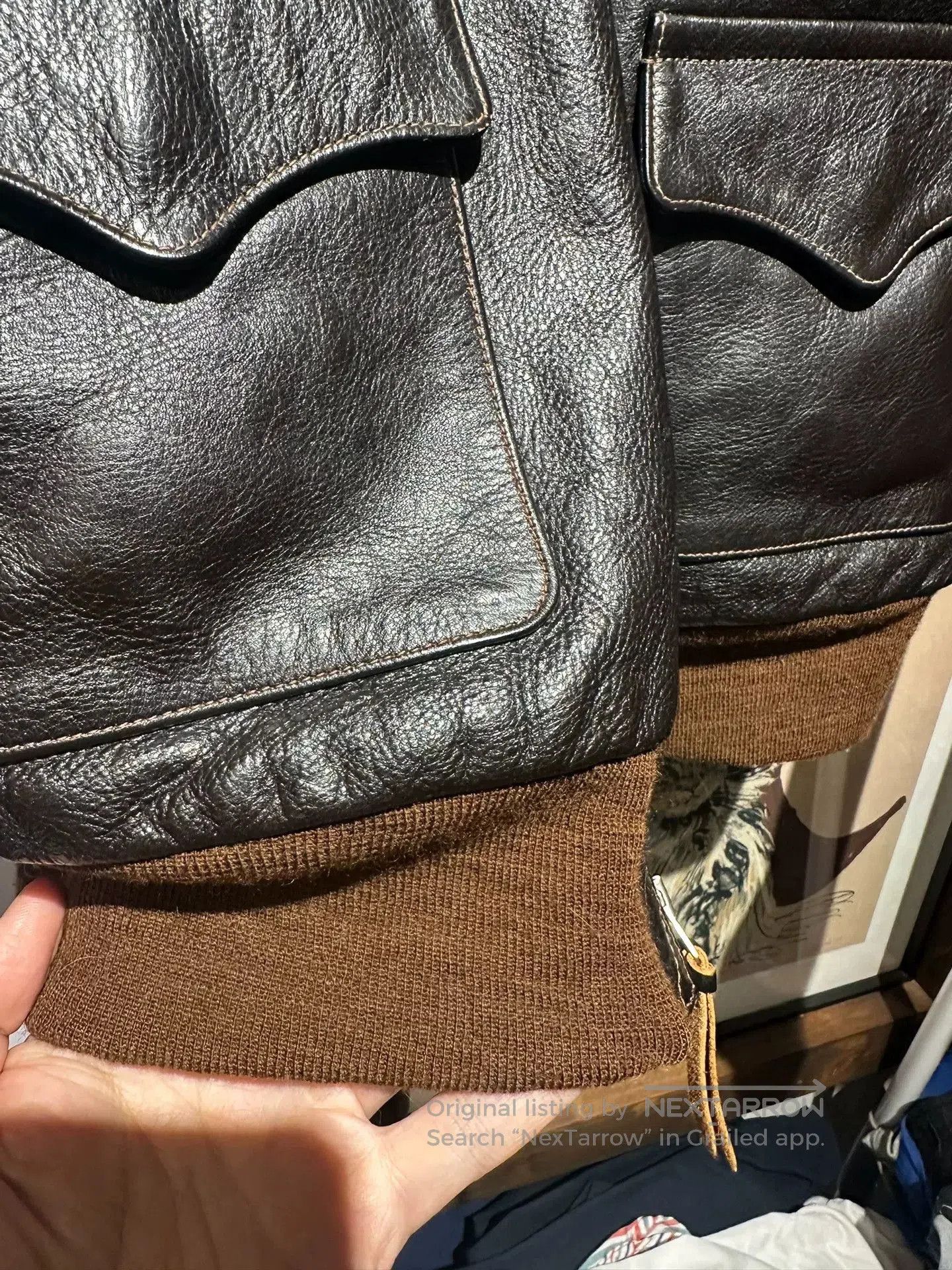 The Real McCoy's The Real McCoy's TYPE A-2 Leather Jacket. Size US S / EU 44-46 / 1 - 2 Thumbnail