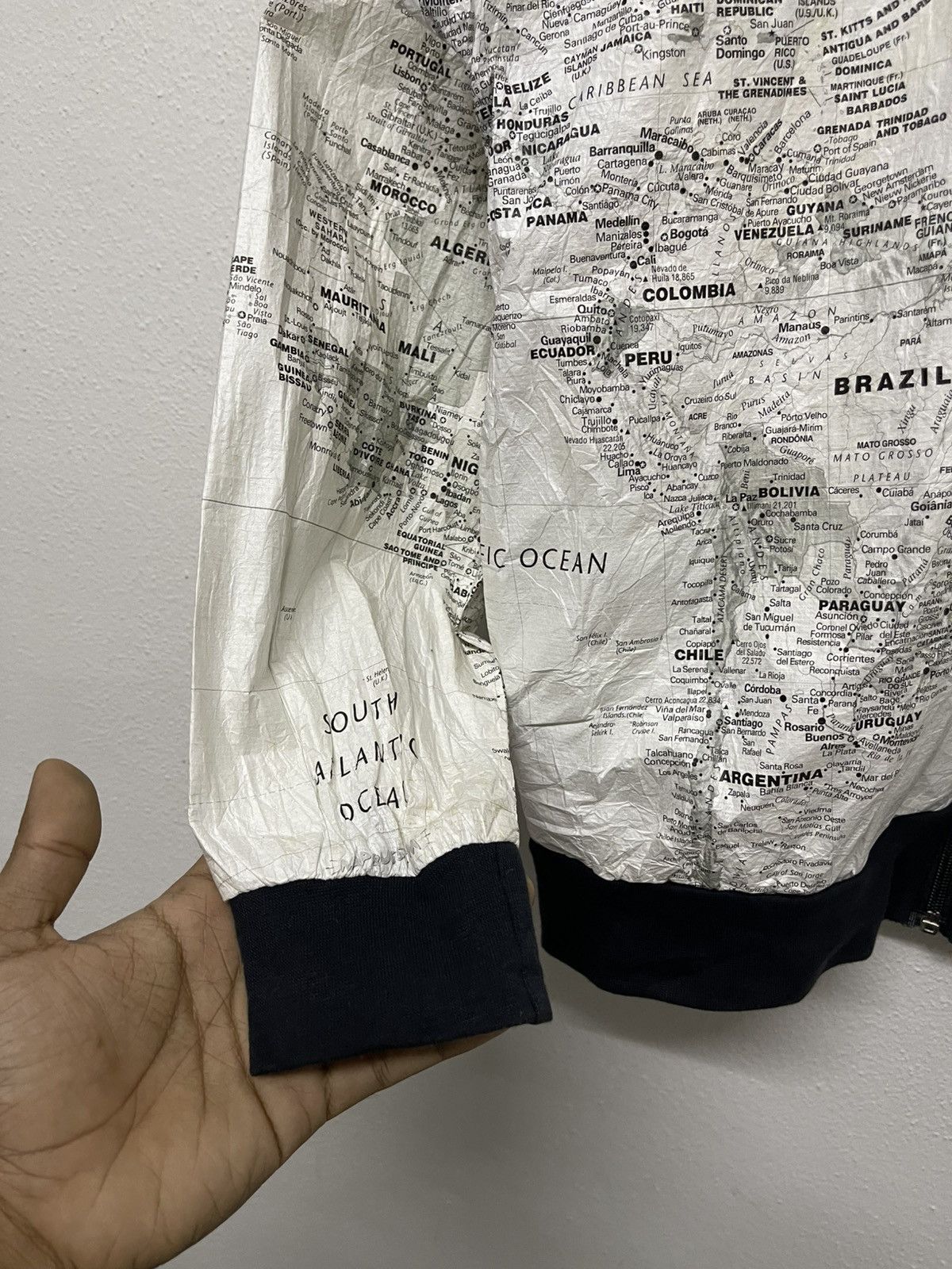 Other 90s KURT COBAIN STYLE MAPS JACKET BY LESLIE JORDAN Size US S / EU 44-46 / 1 - 7 Thumbnail