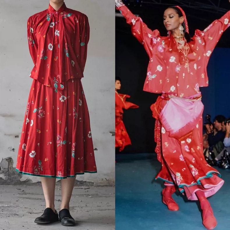 Kenzo KENZO Poster/shout red flower set Size M / US 6-8 / IT 42-44 - 1 Thumbnail