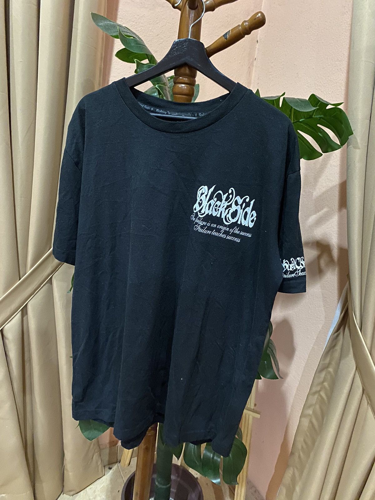 Japanese Brand BlackSide Oversized Graphic Tee TimeStep Gothic Streetwear Size US XXL / EU 58 / 5 - 5 Thumbnail