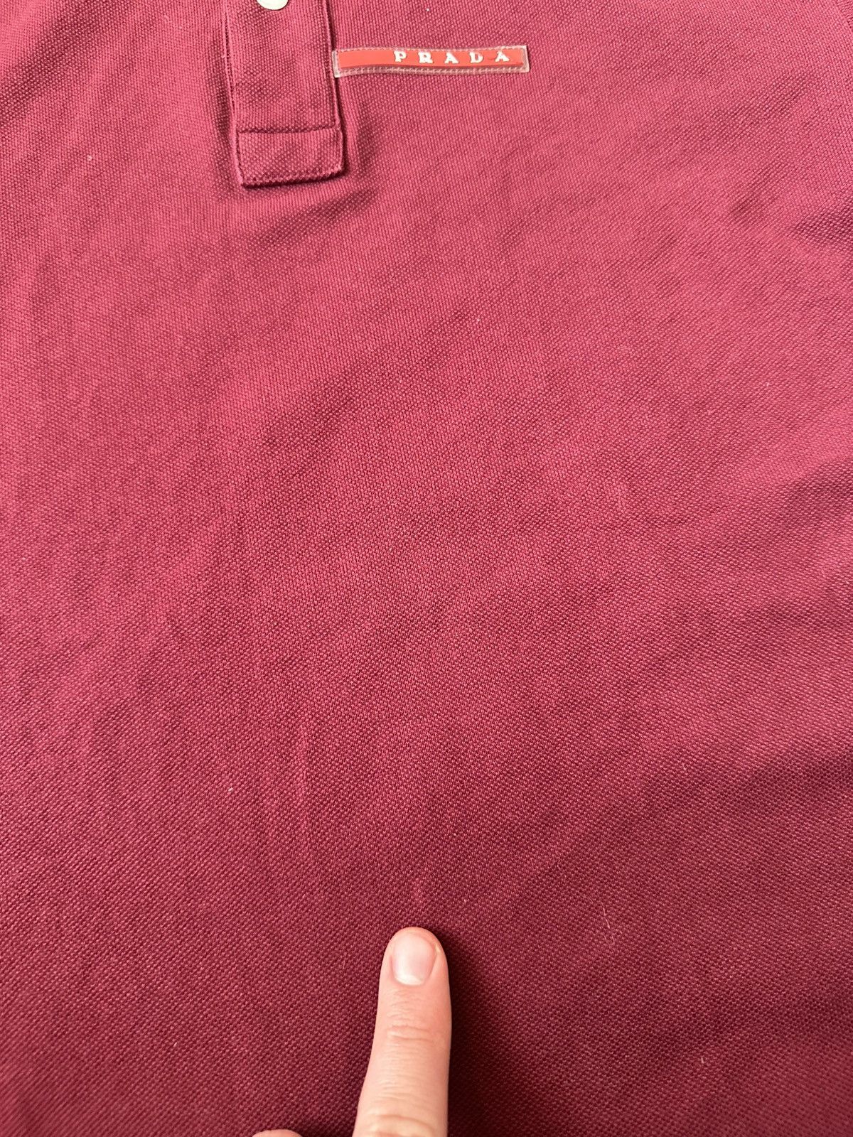 Prada Prada Milano Red Burgundy Polo T shirt Red Tab size M hype Size US M / EU 48-50 / 2 - 18 Thumbnail